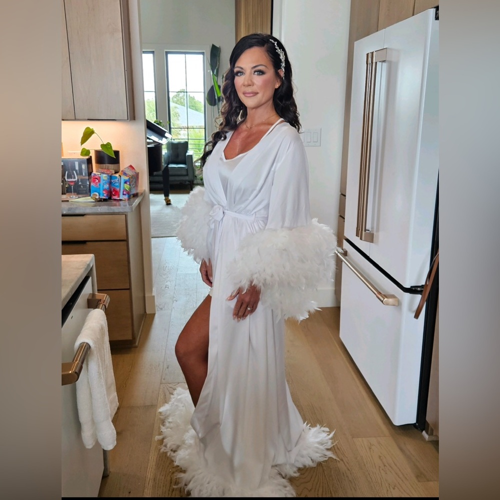 Custom bridal robe.